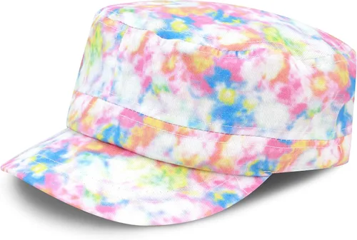 Vista 60 de The Hat Depot Cadet Military Army - Gorra de béisbol de algodón lavado con teñido anudado y algodón lavado básico y desgastado, gorra de algodón