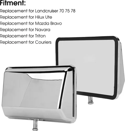 Vista 2 de Fydun - Cabezal de espejo para puerta de automóvil, ajuste manual universal, repuesto para Landcruiser 70 75 78