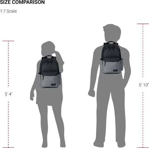 Vista 11 de SwissGear 2789 - Mochila para laptop de 13 pulgadas, gris/negro