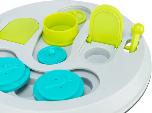 Vista 6 de TRIXIE Hide N Slide Rabbit Activity - Juguete interactivo de animales pequeños para estimulación mental, enriquecimiento, escondite y búsqueda