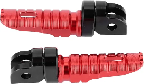 Vista 7 de Soportes de clavija de pie, reposapiés delantero izquierdo y derecho, pares para Yamaha MT‑03 MT‑25 MT‑07 MT‑09 R3 XJ6 (rojo)