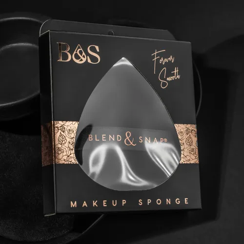Vista 3 de BLEND & SNAP - Esponja de maquillaje triangular de terciopelo grande para una cobertura suave e impecable, esponja secante para base