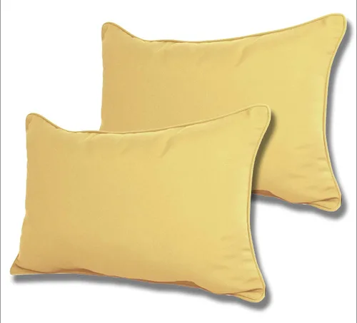 Vista 9 de Comfort Classics Sunbrella - Juego de 2 almohadas lumbares para exteriores e interiores (beige antiguo)