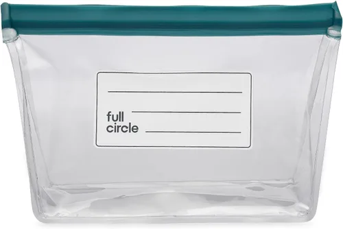 Vista 5 de Full Circle Ziptuck - Bolsa de almacenamiento grande reutilizable para productos, apta para alimentos, sin BPA, para coliflor, brócoli o lechuga