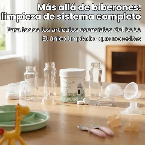 Vista 7 de Tabletas detergentes para lavadora de botellas, 120 tabletas