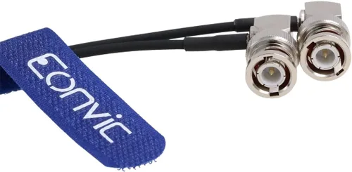 Vista 3 de Cable flexible HD SDI en ángulo recto BNC macho para Blackmagic HyperDeck Shuttle y BMCC BMPC Hyperdeck Cámaras RG174 50ohm (1M/39in 2pcs/lote)