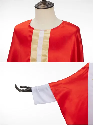 Vista 8 de Disfraz de Papa para hombre, disfraz de pontífice adulto, traje de cardenal católico bíblico para hombre, disfraz de Halloween