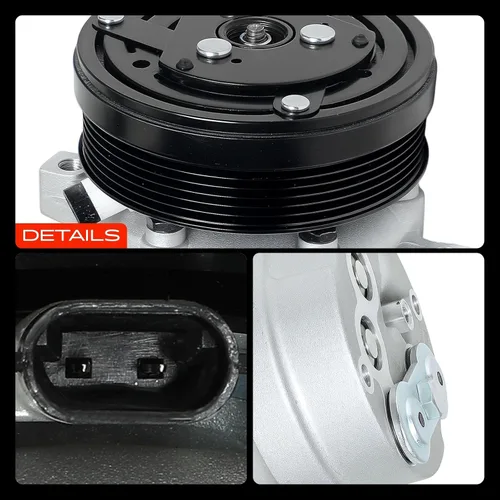 Vista 9 de A-Premium Compresor de A/C con embrague compatible con Chevrolet S10 2.5L 1992-1993, GMC Sonoma 2.5L 1992-1993