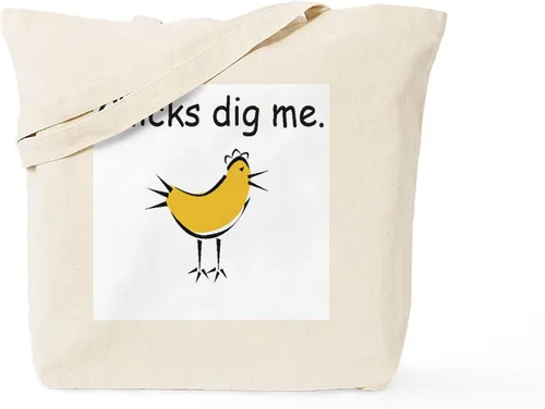 Vista 32 de CafePress Chicks Dig Me Tote Bag Bolsa de lona natural, bolsa de compras reutilizable