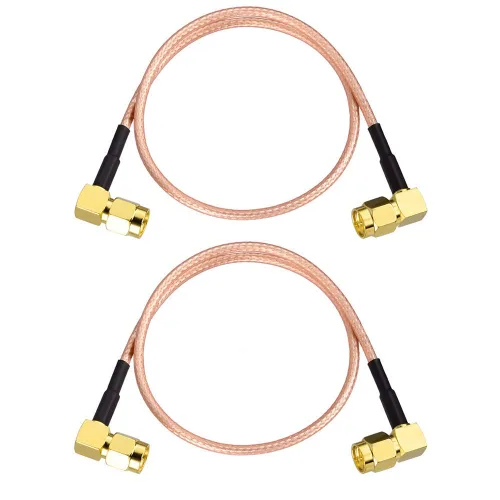 Vista 10 de Superbat Cable coaxial SMA – SMA macho a conector macho SMA – Puente de cable coaxial RG316 de 6 pulgadas para antena WiFi 3G 4G LTE router RTL SDR