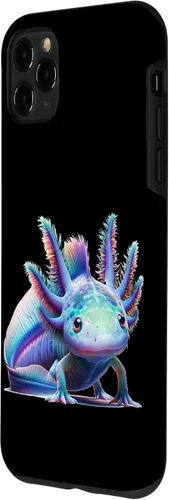 Vista 2 de Carcasa de arte de mundo submarino encantado para iPhone 11 Pro Max con diseño de ajolote mágico