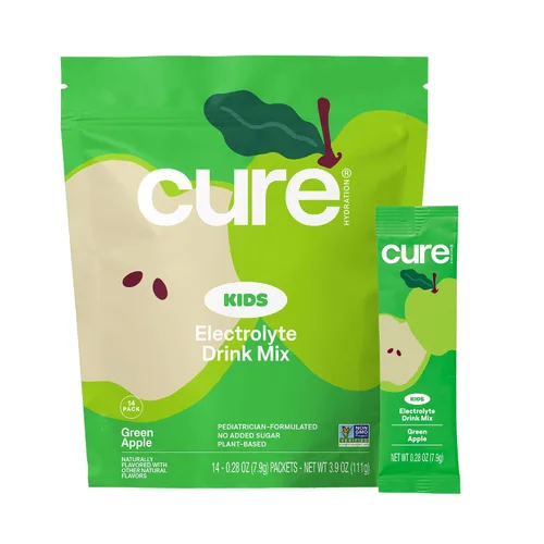 Vista 11 de Cure Hydration - Kids Electrolyte Drink Powder Classic Grape 14 Packets