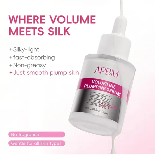 Vista 7 de APBM Volufiline Suero rellenador para la cara 5% de volufilina + 3% niacinamida + 1% multipéptido Volumen visible para líneas debajo de los ojos