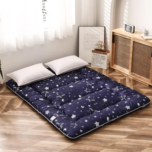 Vista 66 de MAXYOYO Colchón Japonés de Suelo Futón Colchón, Tapete de Tatami Engrosado de 4", Almohadilla para Dormir Plegable Enrollable para Niños y Niñas