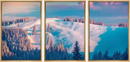 Vista 9 de wall26 Lienzo enmarcado para pared, juego de arte de selva, rana, hoja de palmera, naturaleza, desierto, arte moderno, realismo, decorativo