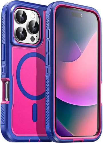 Vista 12 de AICase Funda para iPhone 13 Pro Max [compatible con Magsafe], protección magnética resistente contra caídas, cuerpo completo, a prueba de golpes, a