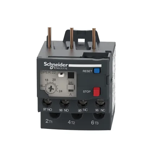 Vista 4 de Schneider Electric DPER22 Easy TeSys Relé de sobrecarga térmica con reinicio manual/automático, terminales de abrazadera de tornillo Se utiliza