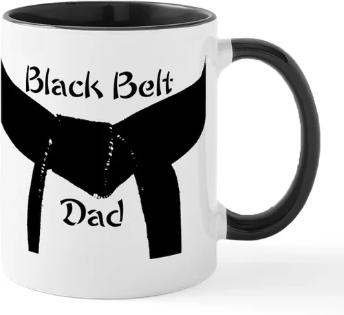 Vista 35 de CafePress Black Belt Dad - Taza de café de cerámica de 11 oz (11.0 fl oz)