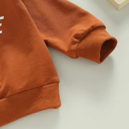 Vista 5 de Conjunto de ropa para bebé recién nacido, sudadera de manga larga y pantalones, para otoño e invierno, 2