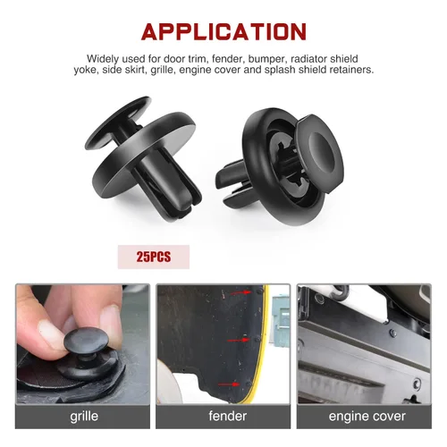 Vista 8 de Nilight - 101 clips de retención para parachoques y protector de salpicaduras, insertos metálicos para Acura, Honda 91503-SZ3-003 91503-SZ5-003