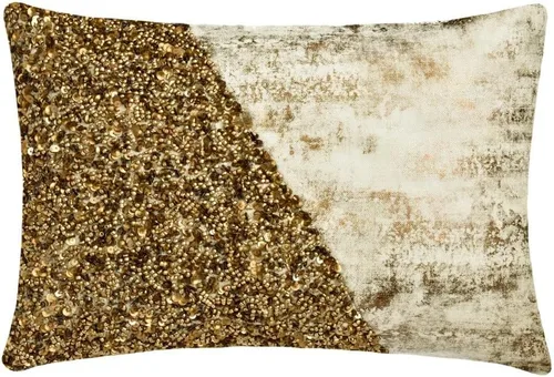Vista 97 de The HomeCentric Fundas de almohada lumbares doradas de 12 x 14 pulgadas (11.8 x 13.8 in), de piel sintética, con diseño de animales, estilo moderno