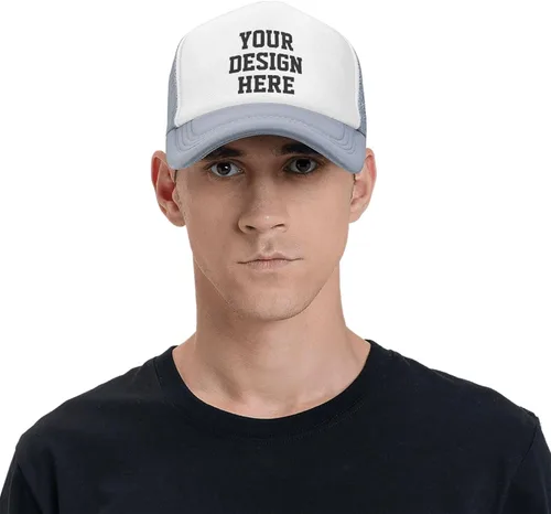 Vista 8 de Sombrero personalizado tu diseño aquí, sombrero personalizado diseña tu propio sombrero clásico para hombre y mujer camionero