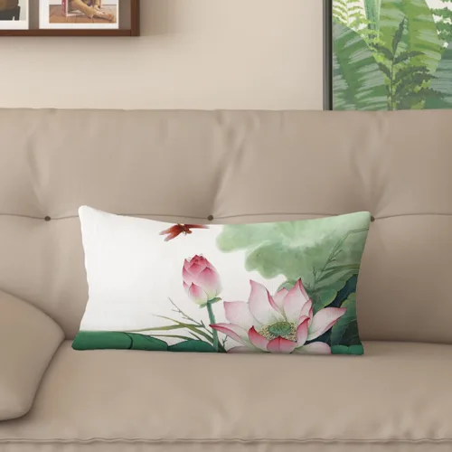 Vista 19 de Funda de almohada con estampado digital de loto zen chino, diseño de doble cara para sofá, sala de estar, decoración de dormitorio