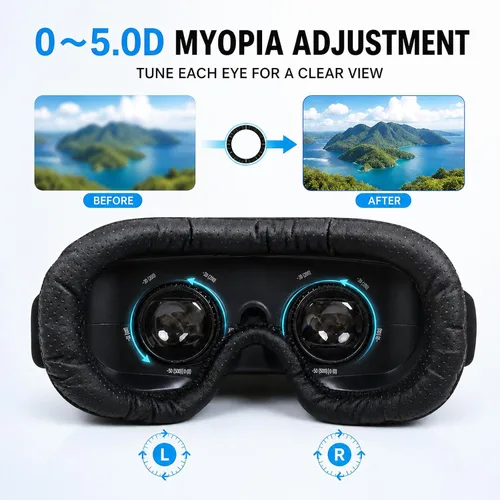 Vista 6 de Bigeyes H3 Personal Mobile Movie Cinema -Video Glasses with HDMI Input,Video Goggles,Built in Battery,Not VR HMD,Connected to Various Media Sources