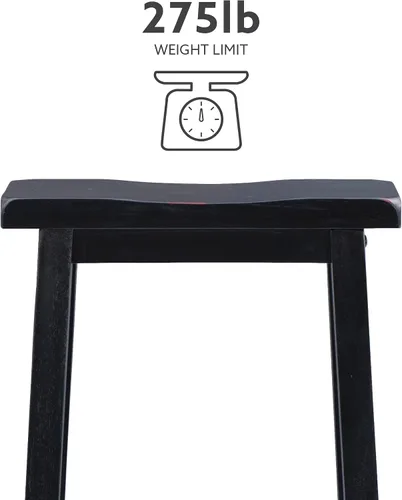 Vista 4 de Powell Furniture Powell Taburete de bar color negro antiguo con arena a través de terracota, taburete de bar de 29 pulgadas de altura del asiento