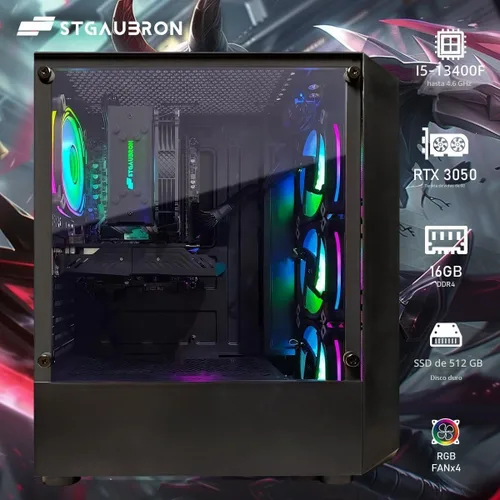 Vista 3 de STGAubron Gaming PC Desktop, Core i5-13400F, RTX 3050 6G, 16G DDR4,512G SSD