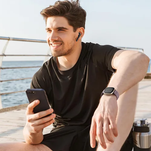 Vista 8 de Maledan Bandas Compatibles con Correas de Reloj Fitbit Versa 3/4 y Sense/Sense 2, Pulseras Deportivas de Tela Elástica Ajustable para Hombres