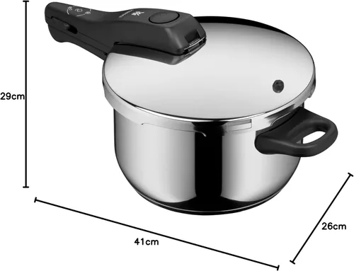 Vista 26 de WMF Perfect Rapid Cooker - Olla de cocción rápida (7.1 in de diámetro, 2 litros y medio, con protección contra llamas), acero inoxidable