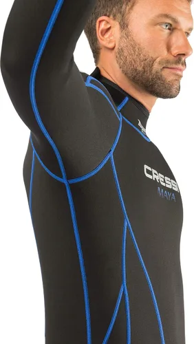 Vista 4 de Cressi Traje de buceo completo para hombre y mujer de 0.098 in en neopreno de alta elasticidad premium - Maya: diseñado en Italia