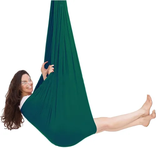 Vista 19 de Columpio sensorial para interiores con autismo y terapia para niños, hamaca colgante para niños y adolescentes con TDAH autista y Asperger