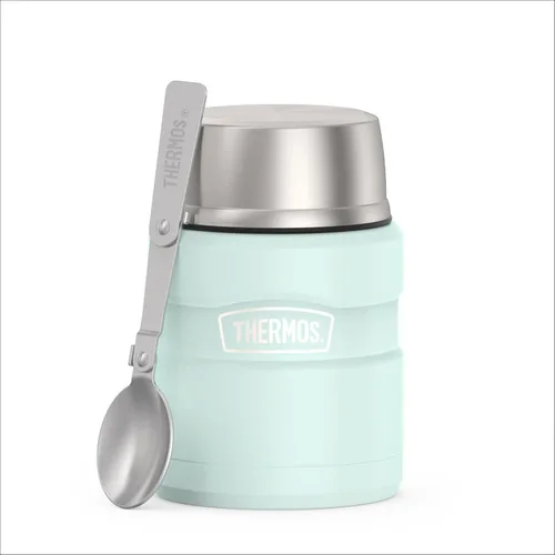 Vista 20 de THERMOS Stainless King - Tarro de alimentos aislado al vacío con cuchara, 16 onzas, verde militar mate Stainless Steel Insulated Food Container