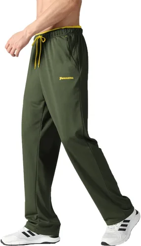 Vista 21 de Pantalones deportivos para hombre con bolsillos con cremallera, pantalones deportivos ligeros, pantalones de entrenamiento holgados atléticos