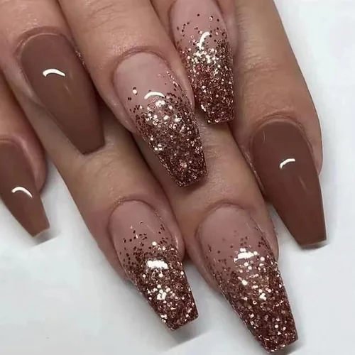 Vista 18 de MISUD - Uñas postizas largas con forma de ataúd, con diseño gótico de vampiro en negro y rojo, acrílico, 24 piezas