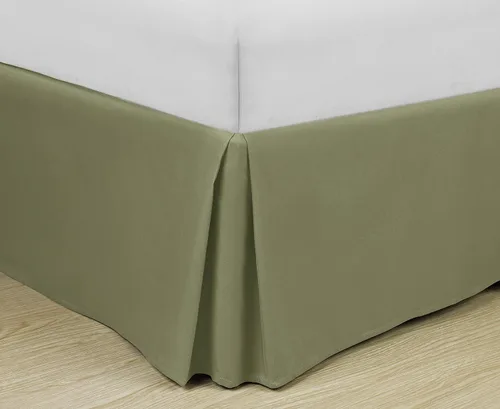 Vista 27 de Cathay Home Falda de cama plisada de microfibra de doble cepillado de fácil ajuste, ultra suave, resistente a la decoloración y a las arrugas
