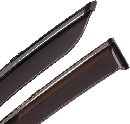 Vista 5 de FINDAUTO Deflector de ventana lateral, protectores de lluvia, deflector de ventana lateral, 4 piezas, apto para 2013-2017 para Honda para Accord