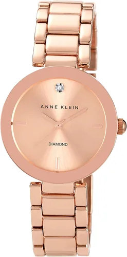 Vista 15 de Anne Klein Reloj de pulsera con esfera de diamante genuino para mujer
