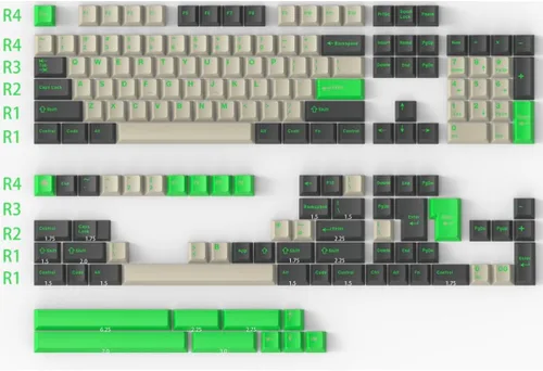 Vista 43 de Fogruaden Juego de teclas PBT, teclas personalizadas de perfil cereza para teclas de teclado mecánico (9009)