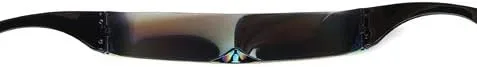 Vista 7 de PLOPLO Paquete de 2 lentes de sol con espejo Futuristic Cyclops Negro