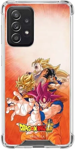 Vista 9 de Skinit Funda transparente compatible con Galaxy A52 5G, diseño oficial de Dragon Ball Super Goku Negro - DBZSPR04