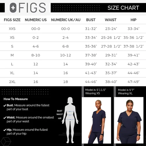 Vista 6 de FIGS Casma Scrub Tops para mujer ajuste clásico 3 bolsillos elástico en cuatro direcciones antiarrugas para mujer