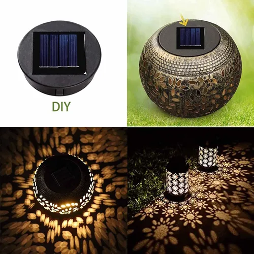 Vista 4 de 2 Pack Solar Lights Replacement with LED Bulbs for DIY Solar Lanterns, 3.2 X 3. X 1 Inches, Perfect for Outdoor Use
