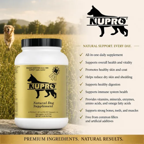 Vista 6 de Nupro Suplemento completamente natural para perros (5 lb) Apoyo diario para el bienestar