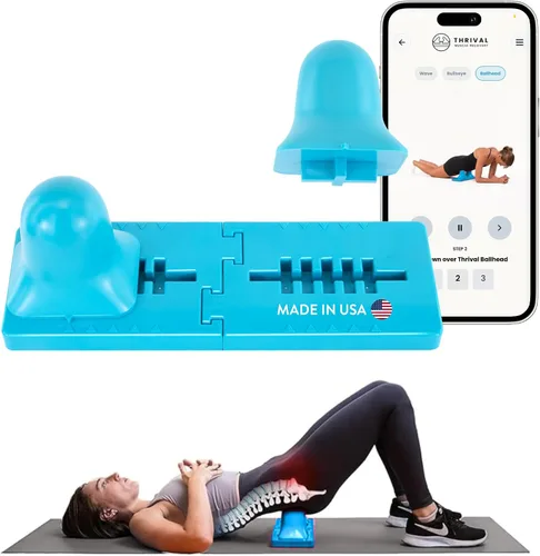 Vista 12 de Thrival - Herramienta de liberación muscular completamente ajustable para psoas, flexor de cadera, espalda, glúteo, iliaco y cuello para liberación