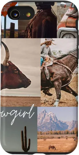 Vista 8 de iPhone 12 mini Cowgirl Retro Howdy Giddy Western Estética Boho Cowboy Estuche de regalo