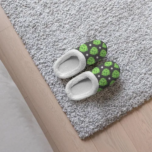 Vista 5 de KEHUASW Trendy Slipper weed Slippers Cannabis leafs Mens Bedroom Slippers Slide Slipper Women Bed House Slippers Washable House Slipper