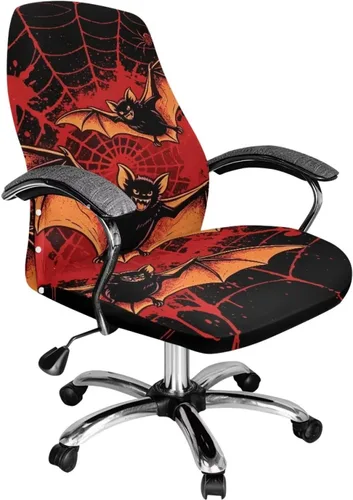 Vista 39 de 250 Years of Glory - Funda para silla de trabajo con diseño de águila calva, diseño de margarita y bandera estadounidense, funda giratoria acolchada